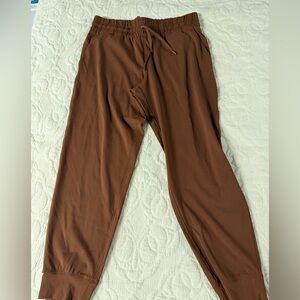 Men's Brown Drawstring Jogger Pants